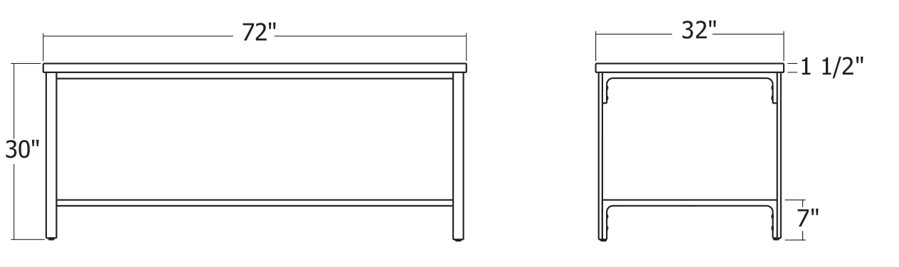 Office Work Table Sizing Options